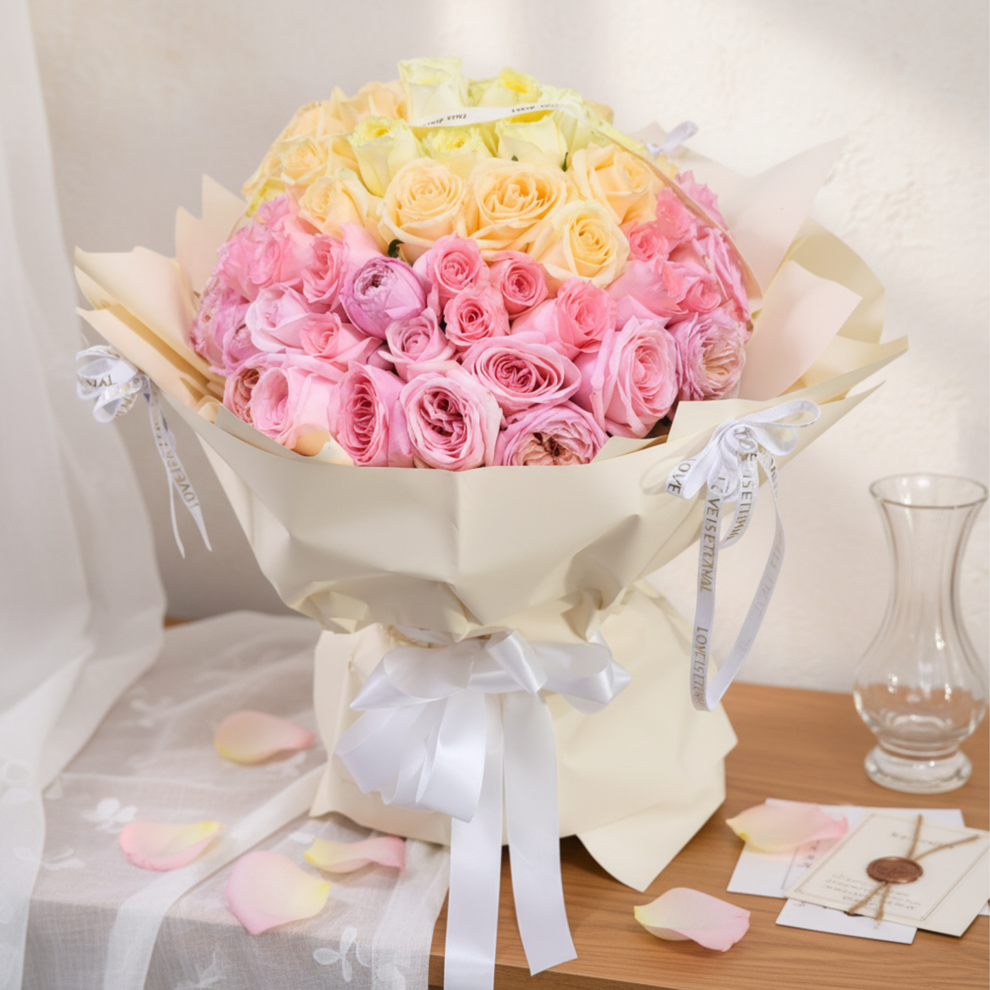 格蘭花店 - 鮮花花束 (玫瑰50枝) [FB067]