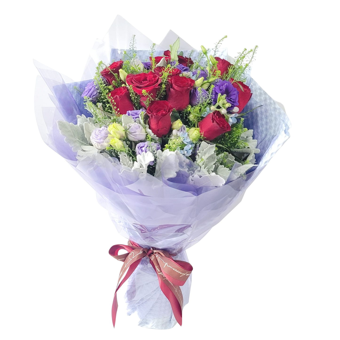 格蘭花店 - 鮮花花束 (11支紅玫瑰及襯花) [GF00156]