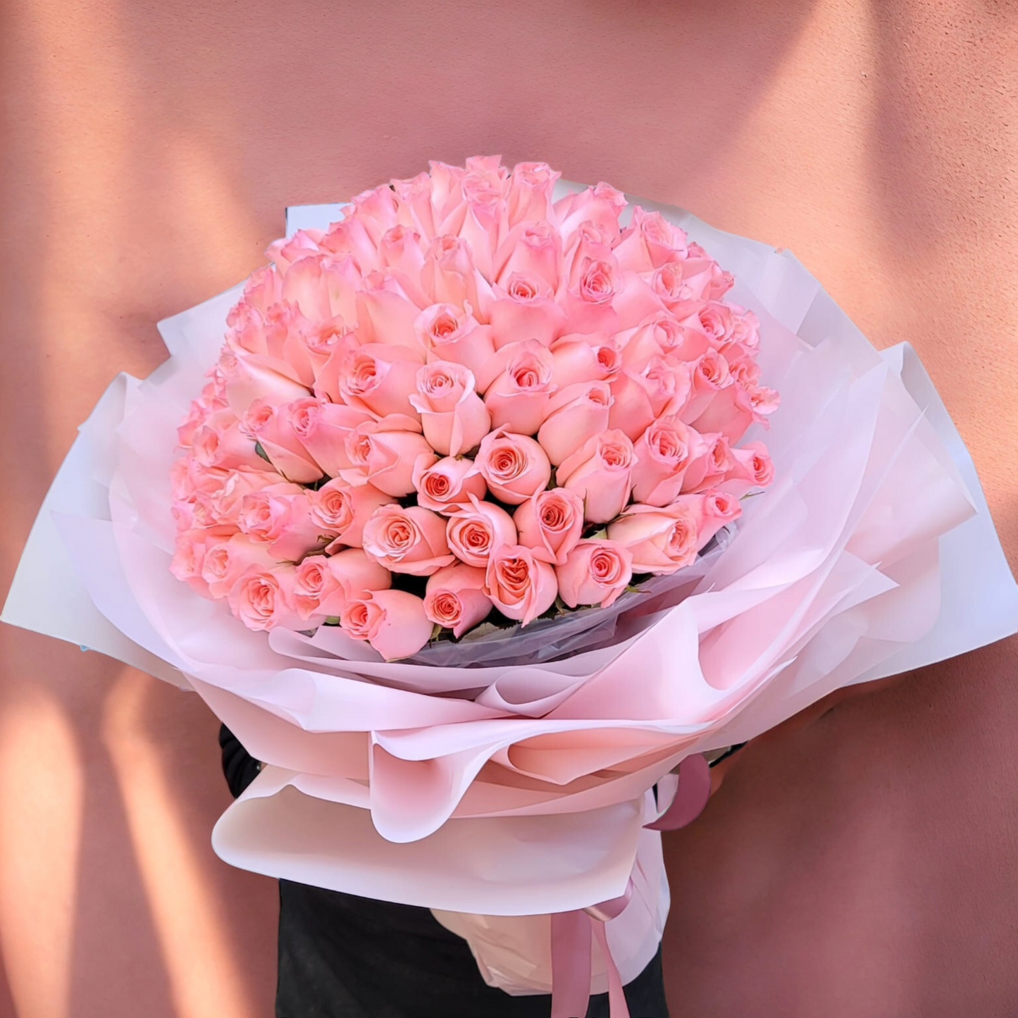 格蘭花店 - 鮮花求婚花束 (99支粉玫瑰) [GF00205]