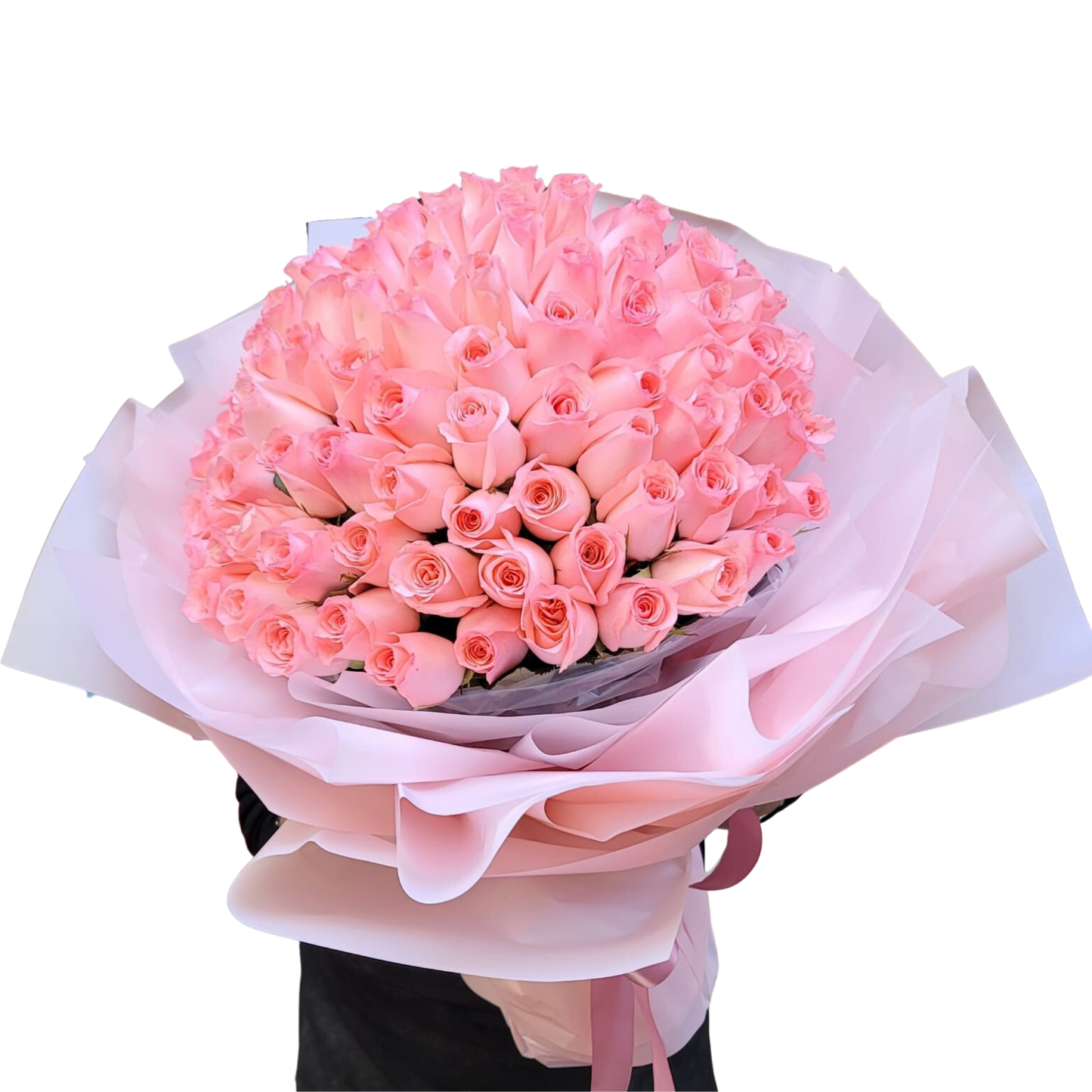 格蘭花店 - 鮮花求婚花束 (99支粉玫瑰) [GF00205]