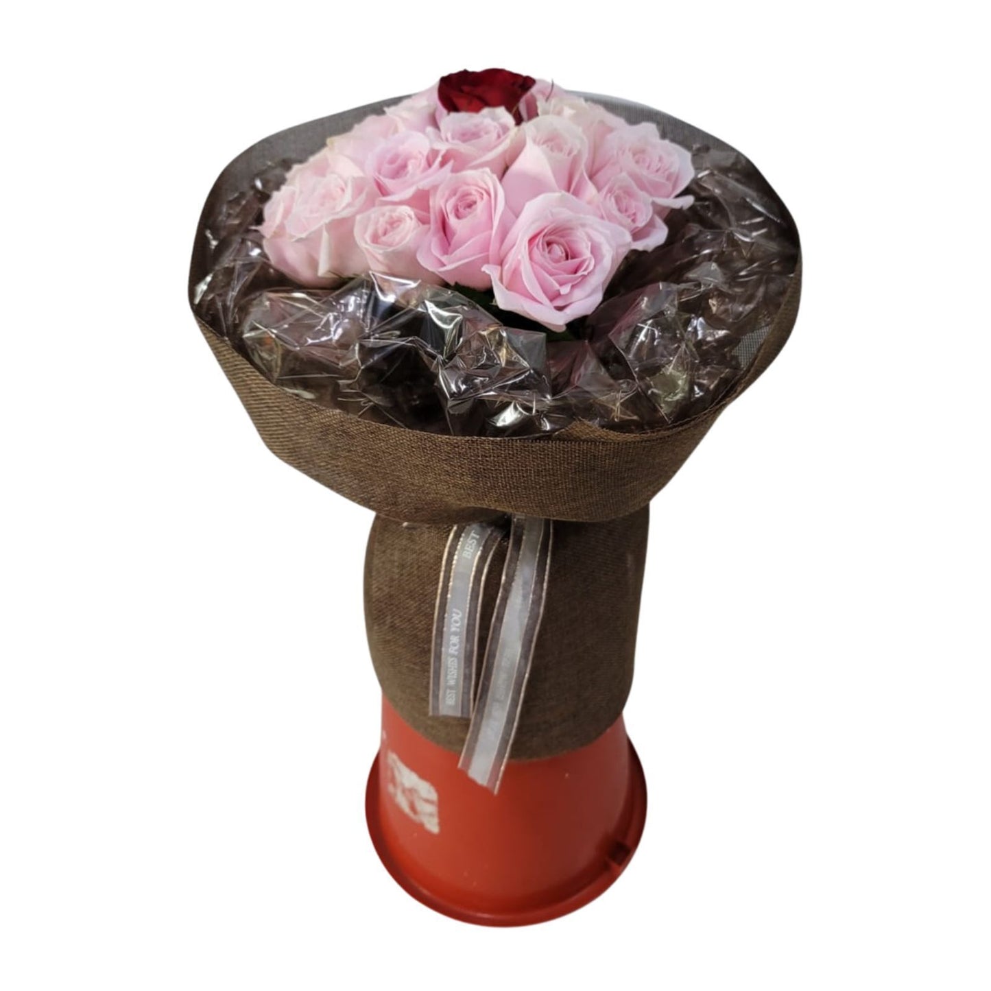 格蘭花店 - 你是我的公主 鮮花花束 (玫瑰11支及其他襯花) [GF00330]