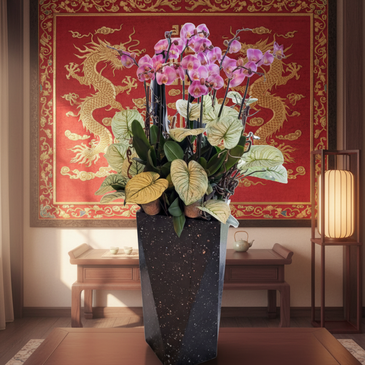格蘭花店 - 粉紅寶貝大花蝴蝶蘭10菖 [PO002] 蘭花 辦公室枱花 大堂枱花 開張 新春蘭花 年花 自家蘭花園種植