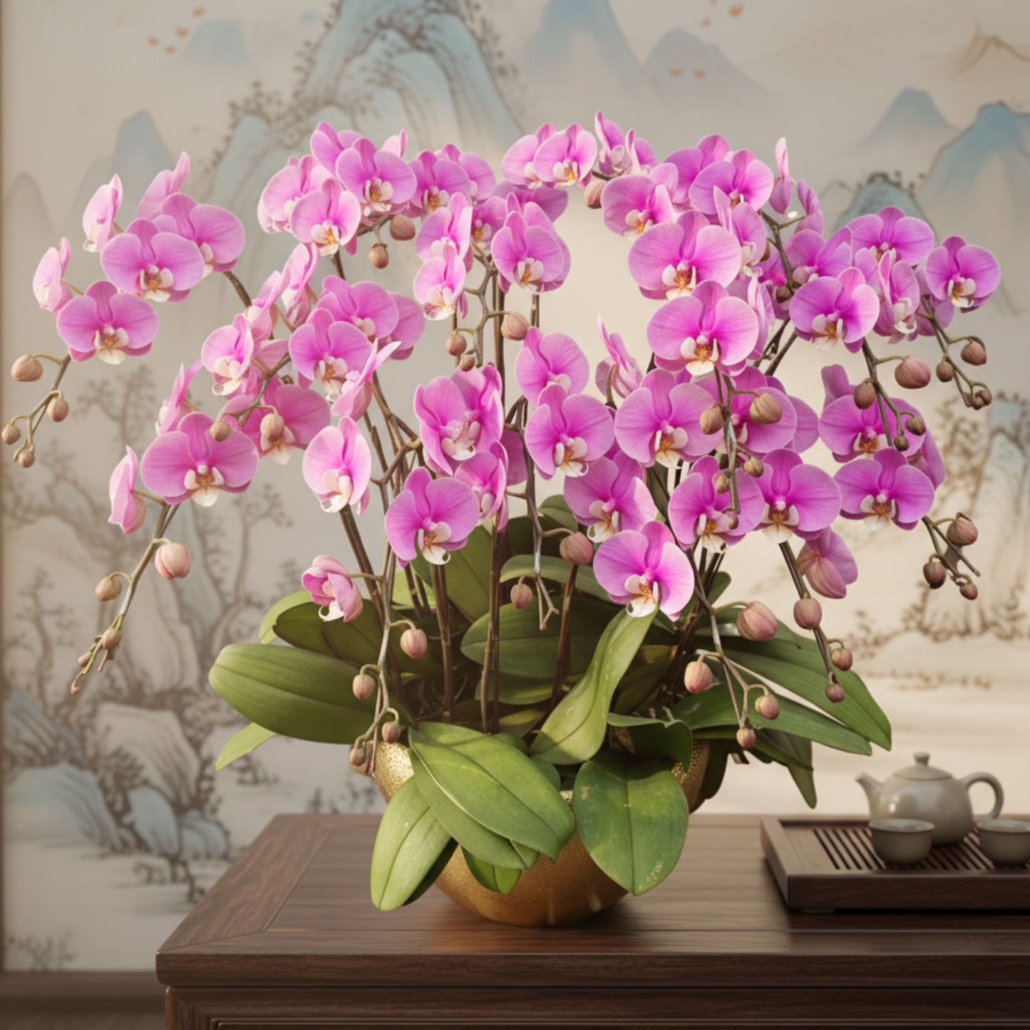 格蘭花店 - 安娜大花蝴蝶蘭15菖 [PO005] 蘭花 辦公室枱花 大堂枱花 開張 新春蘭花 年花 自家蘭花園種植