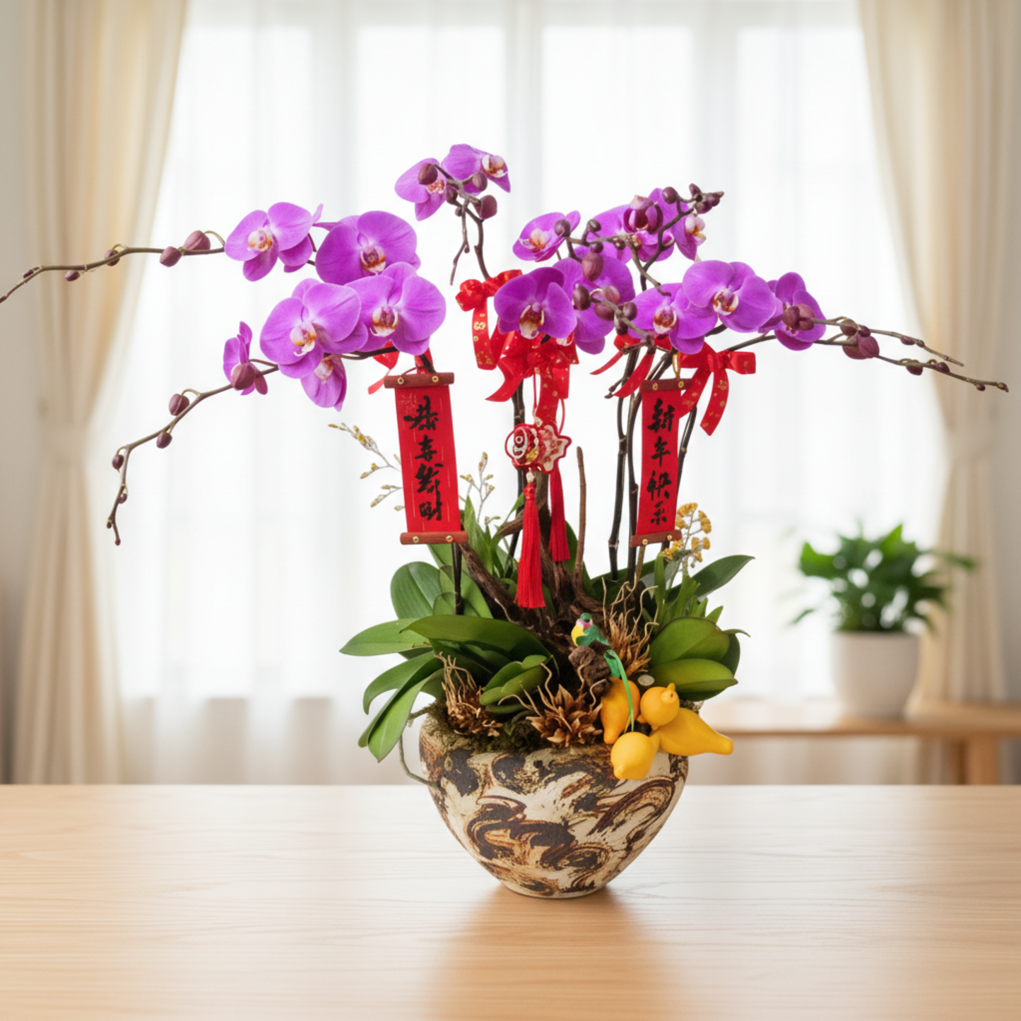 格蘭花店 - 寶寶大花蝴蝶蘭8棵 [PON25011] 蘭花 辦公室枱花 大堂枱花 開張 新春蘭花 年花 自家蘭花園種植