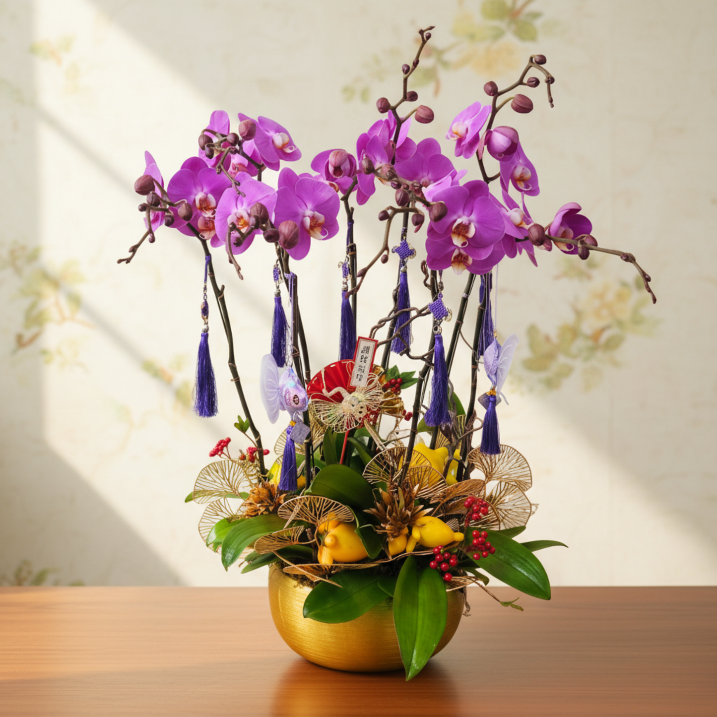 格蘭花店 - 寶寶大花蝴蝶蘭8棵 [PON25016] 蘭花 辦公室枱花 大堂枱花 開張 新春蘭花 年花 自家蘭花園種植